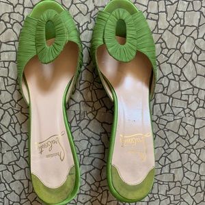 Christian Louboutin Satin Mule Sandals